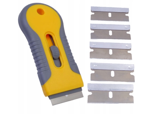 INDUCTION HOB KNIFE WINDOW SCRAPER STICKERS replacement cartridges Packaging status original