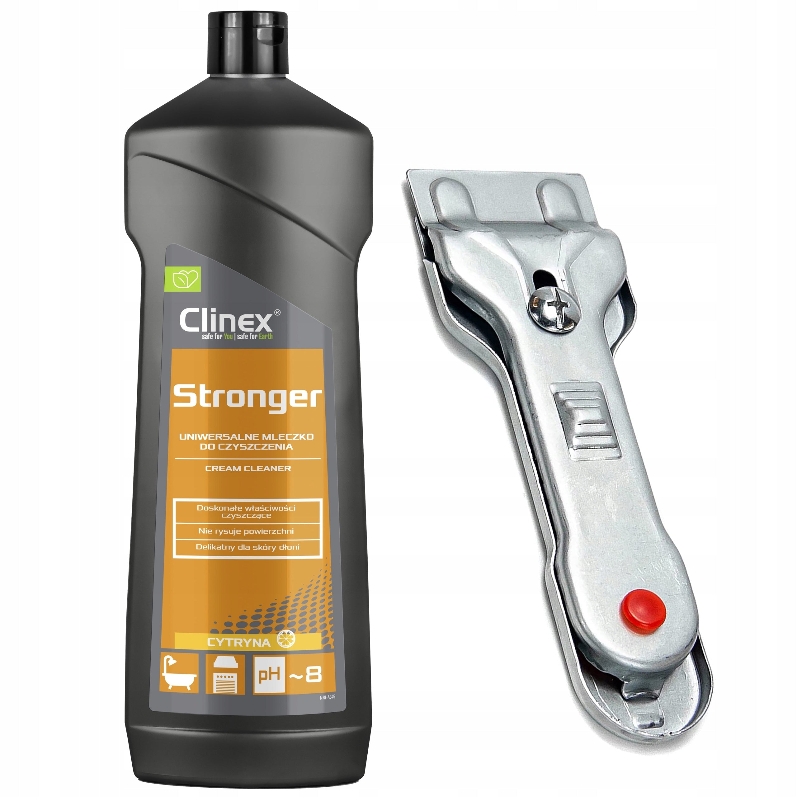 INDUCTION PLATE SCRAPER + MILK 750ml