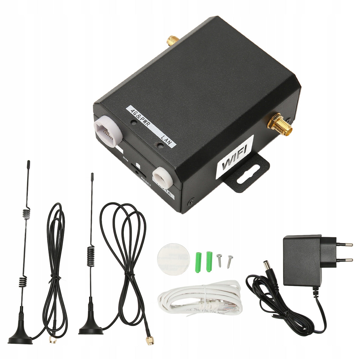 INDUSTRIAL 4G LTE ROUTER WITH 2 ANTENNAS