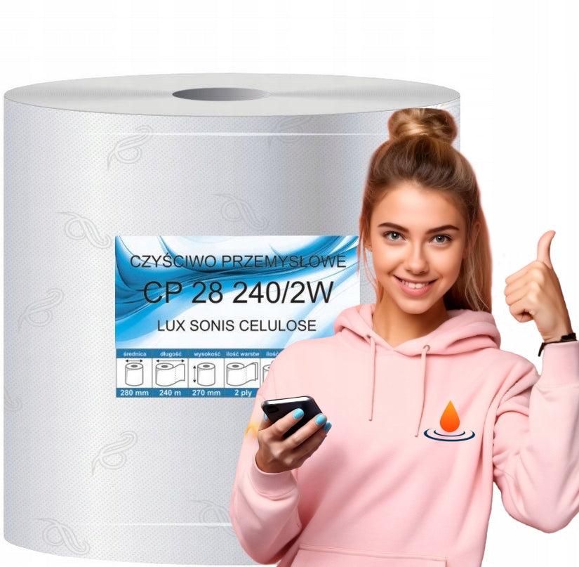 INDUSTRIAL CLEANER CELLULOSE 2ply 244m 1rol