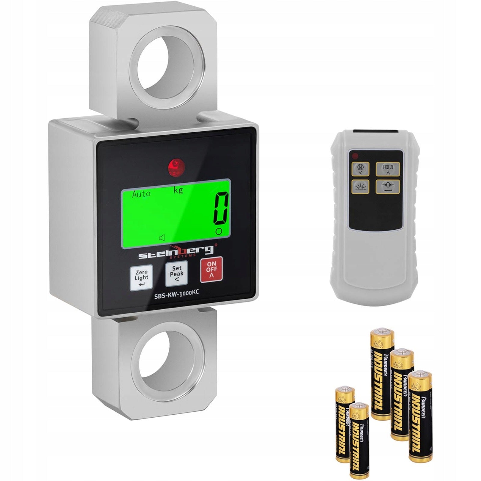 INDUSTRIAL HOOK SCALE 5000 KG LCD WITH REMOTE CONTROL IP54 ALLOY STEEL Brand Steinberg Systems