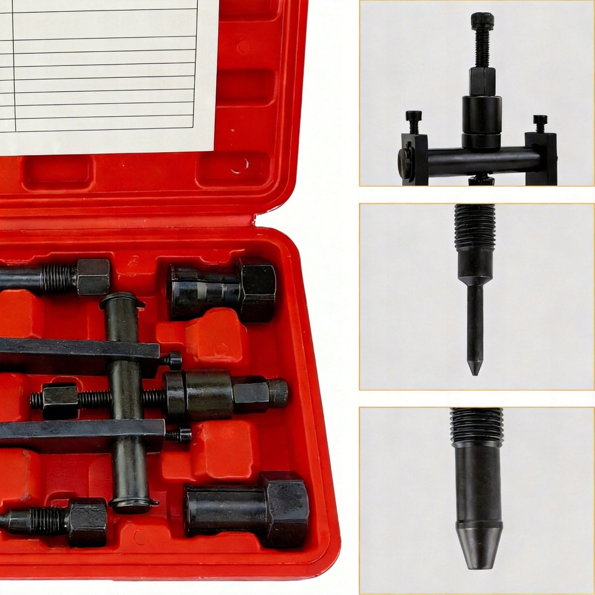 INERTIAL PULLER FOR INTERNAL BEARINGS 8-25 mm SUITCASE 10 ELEMENTS Packaging status original