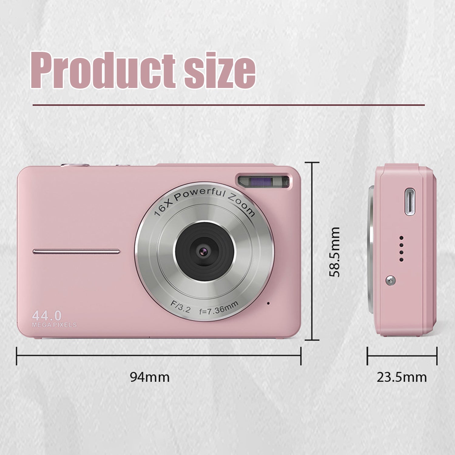 INF 44 MP/1080 P/16X Digital Camera with Digital Zoom/Filling Light Brand no brand