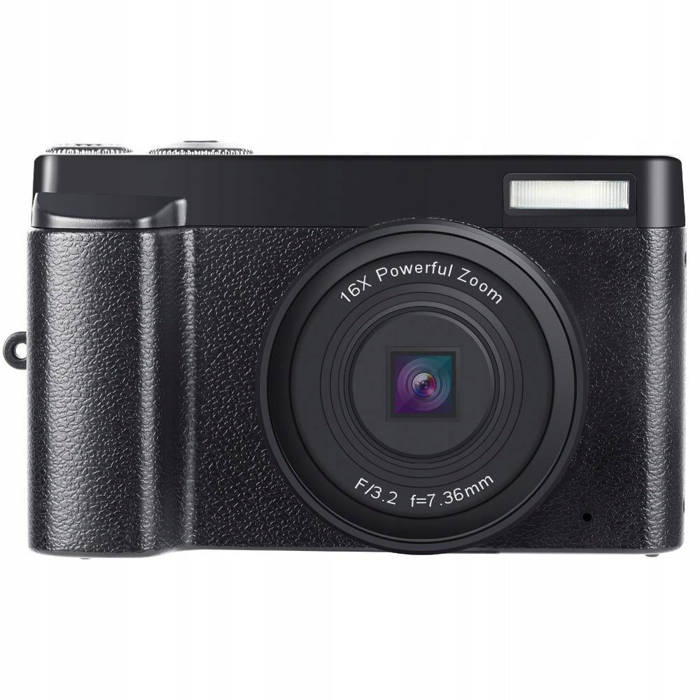 INF 48 MP Digital Camera, 1080p HD, 16x Zoom, Tilting Screen Black Brand no brand