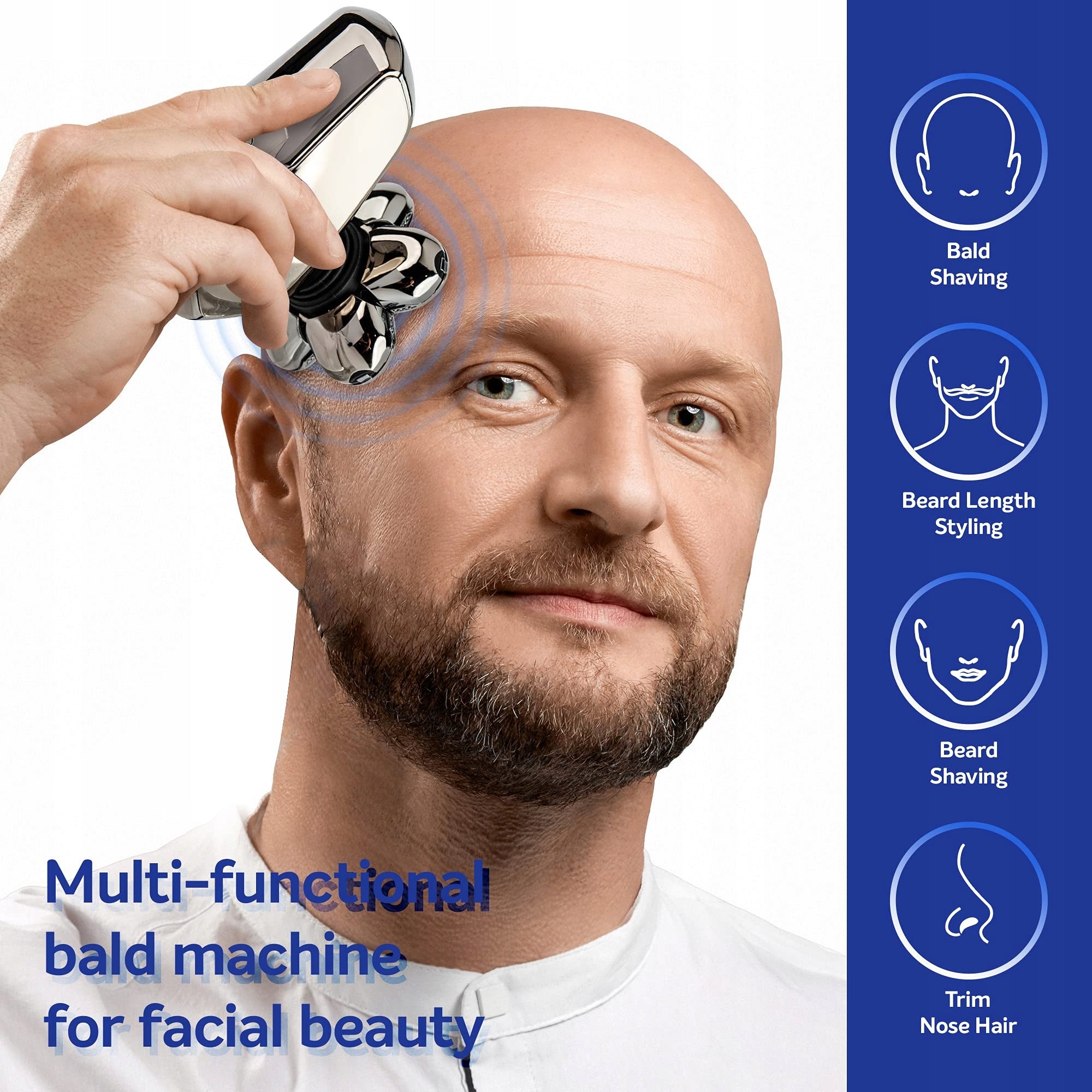 INF 6-in-1 Shaver/Trimmer for Head and Face Dark Grey Brand no brand