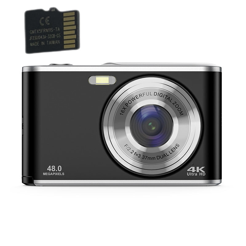 INF Digital Camera 4K 48 MP Webcam with 16x Zoom and Card
