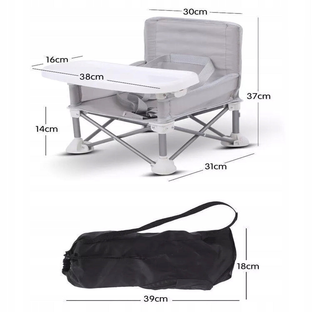 INFANT HIKING CHAIR WITH REMOVABLE TRAY, CHILD SEAT Product height 37 cm