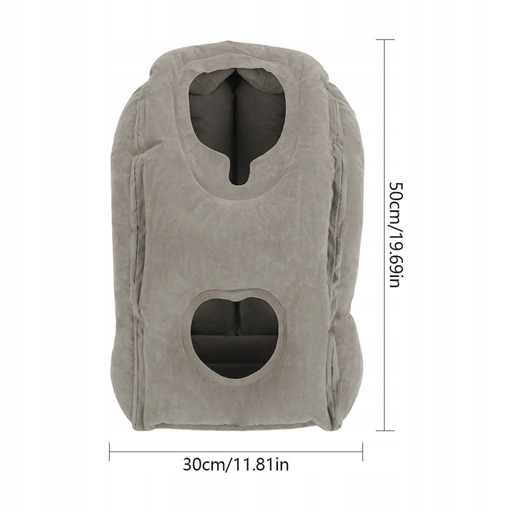 INFLATABLE AIRPLANE TRAVEL PILLOW, PORTABLE NECK PILLOW Brand no brand