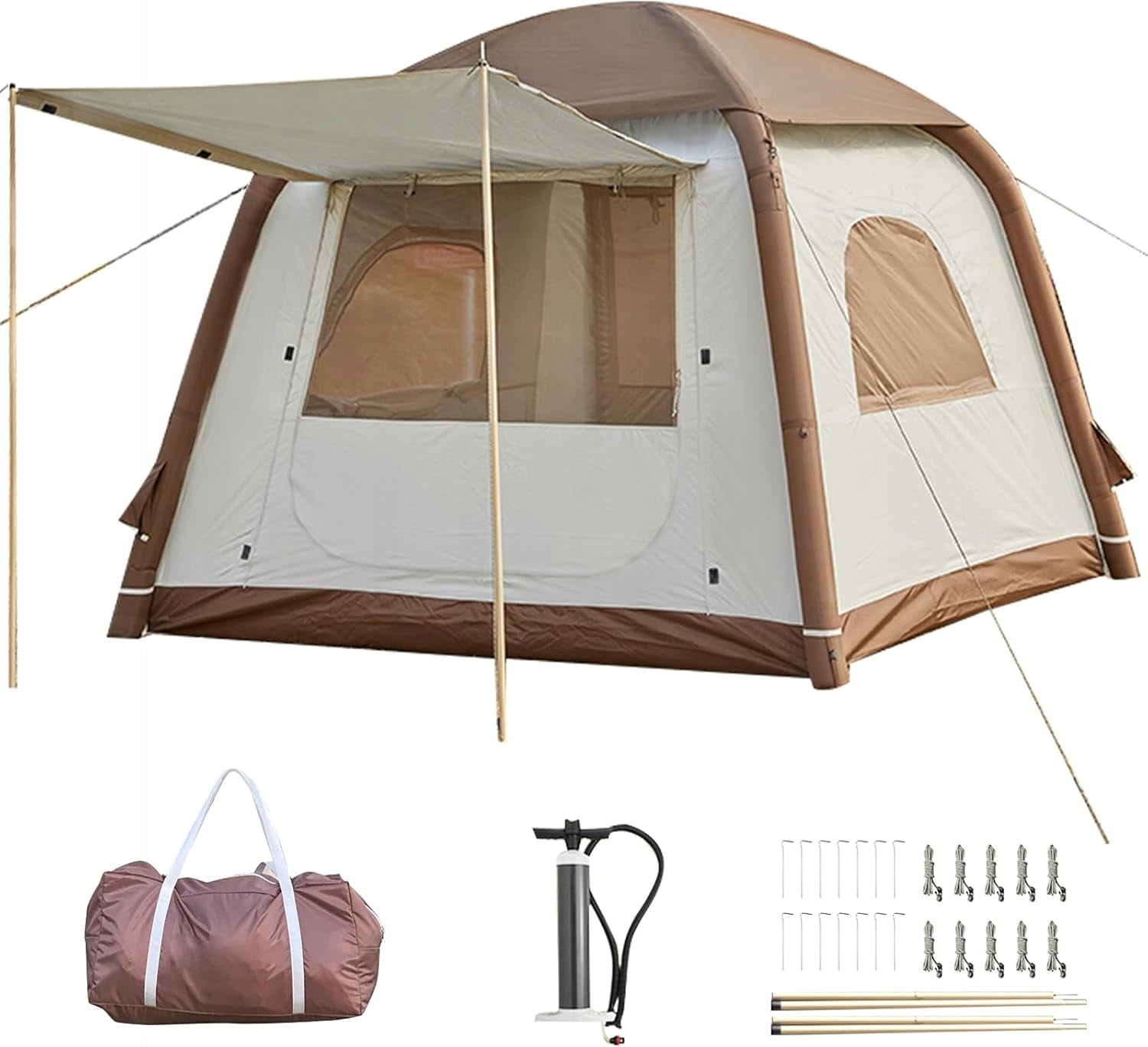 INFLATABLE CAMPING TENT GLAMPING 4-OS 3000mm