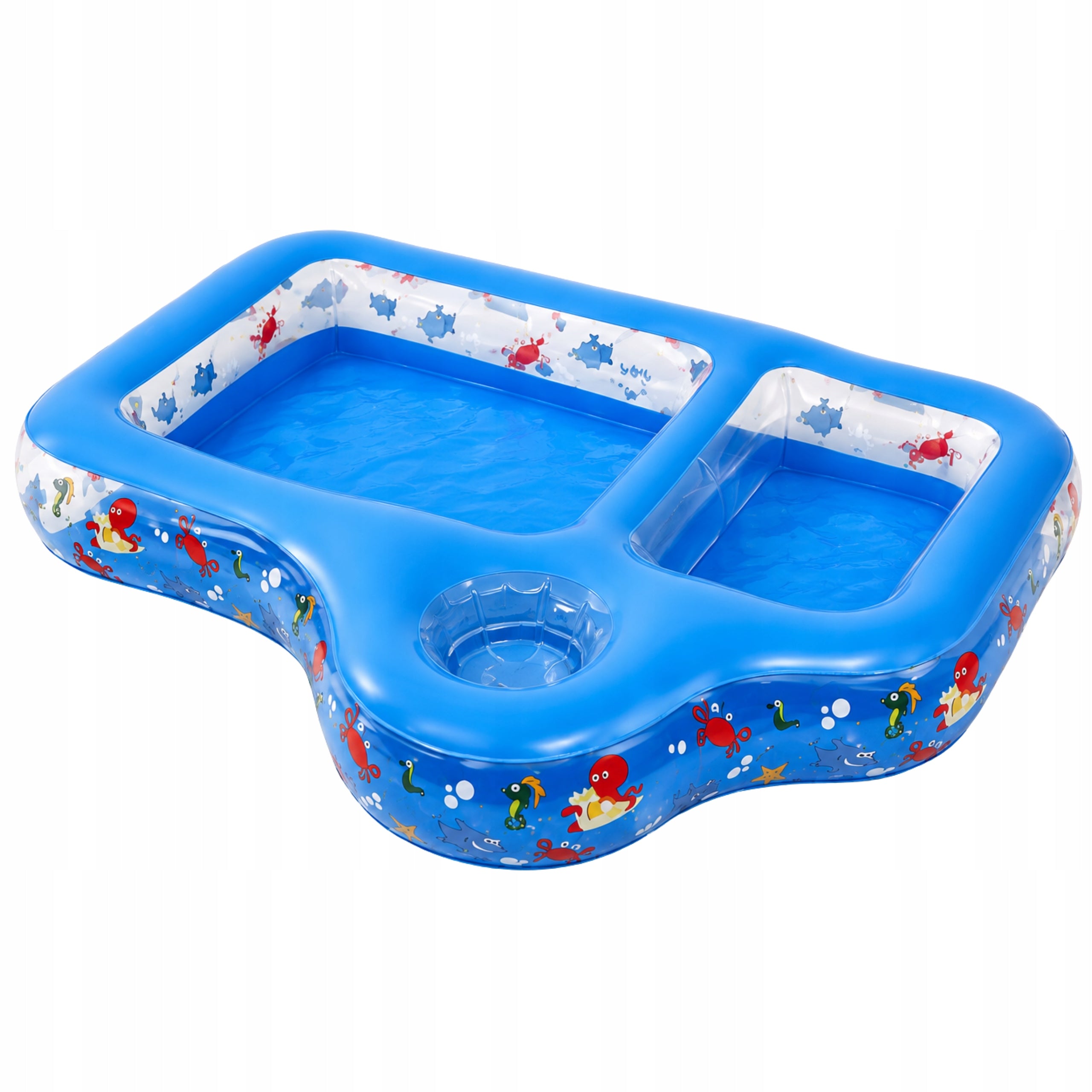 INFLATABLE CHILDREN'S POOL 3 CHAMBERS WATER SAND 86x72 GARDEN PVC