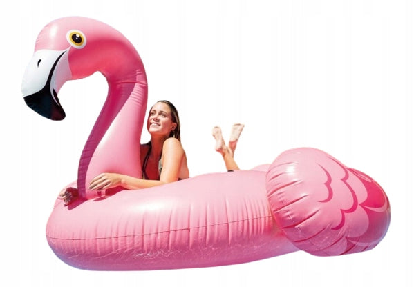 INFLATABLE FLAMING XXL - LARGE MATTRESS FOR SWIMMING 142x137x97 cm Manufacturer code DMUCHANY DUŻY MATERAC DO PŁYWANIA