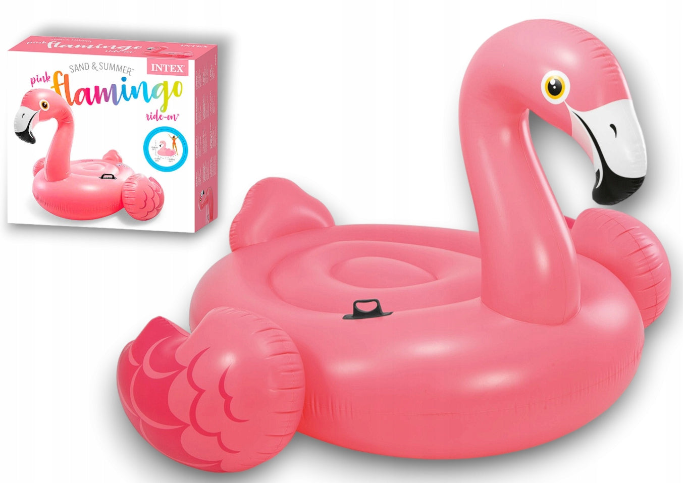 INFLATABLE FLAMINGO SWIMMING WHEEL FOR SWIMMING POOL 57558 142X137X97CM 6941057403021