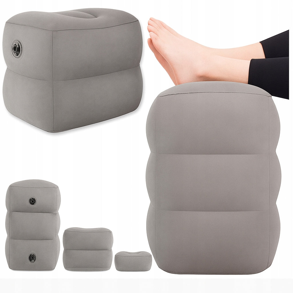 INFLATABLE FOOTREST FOR CAR COMFORTABLE TRAVEL LEG CUSHION Packaging status original