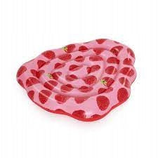 INFLATABLE FRAGRANCE MATTRESS RASPBERRY BIG PINK RED 165x151CM 00