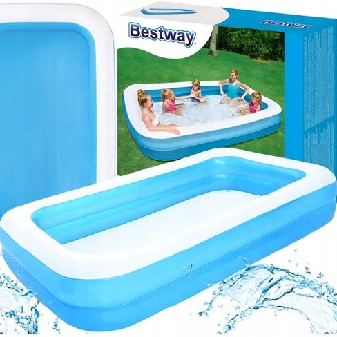 INFLATABLE GARDEN POOL FOR CHILDREN FAMILY LARGE FOR GARDEN BESTWAY 305x183 Height 56 cm