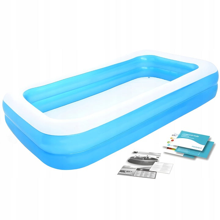 INFLATABLE GARDEN POOL FOR CHILDREN FAMILY LARGE FOR GARDEN BESTWAY 305x183 Length 305 cm