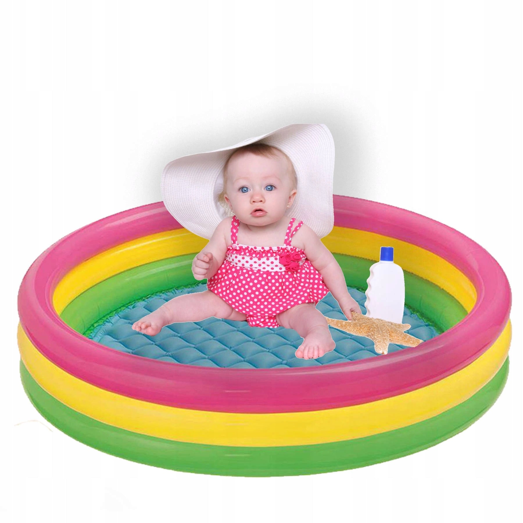 INFLATABLE GARDEN POOL FOR KIDS COLORFUL BATHTUB POOL FOR GARDEN Volume 21 l