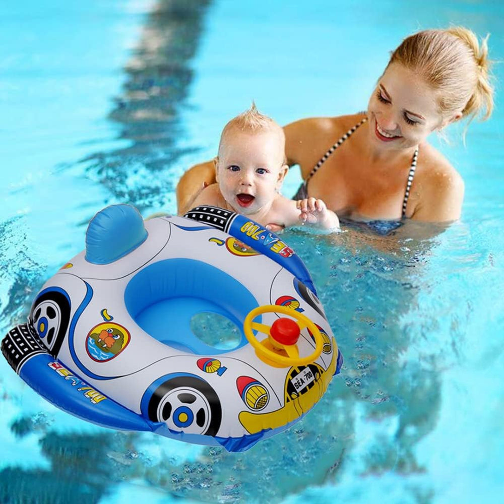 INFLATABLE LIFEBUOY WITH STEERING WHEEL AND HORN FOR KIDS PVC Manufacturer code KDM-2401-PLYW
