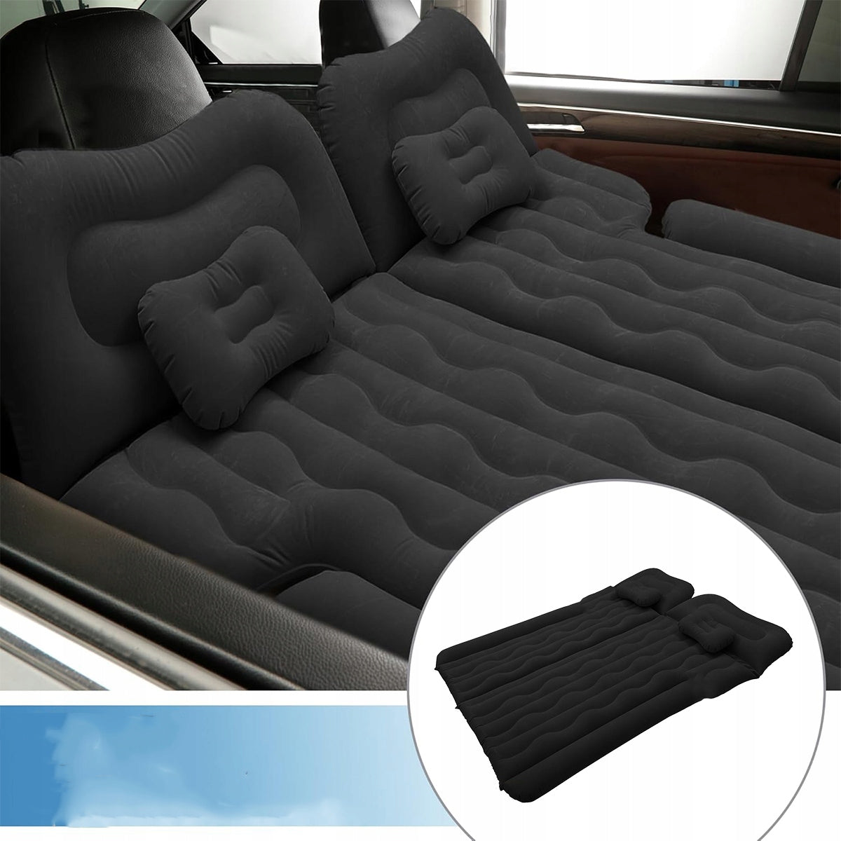 INFLATABLE MATTRESS BED FOR CAR TO SLEEP + PUMP LARGE CAR SUV SET Manufacturer code 4069428035809