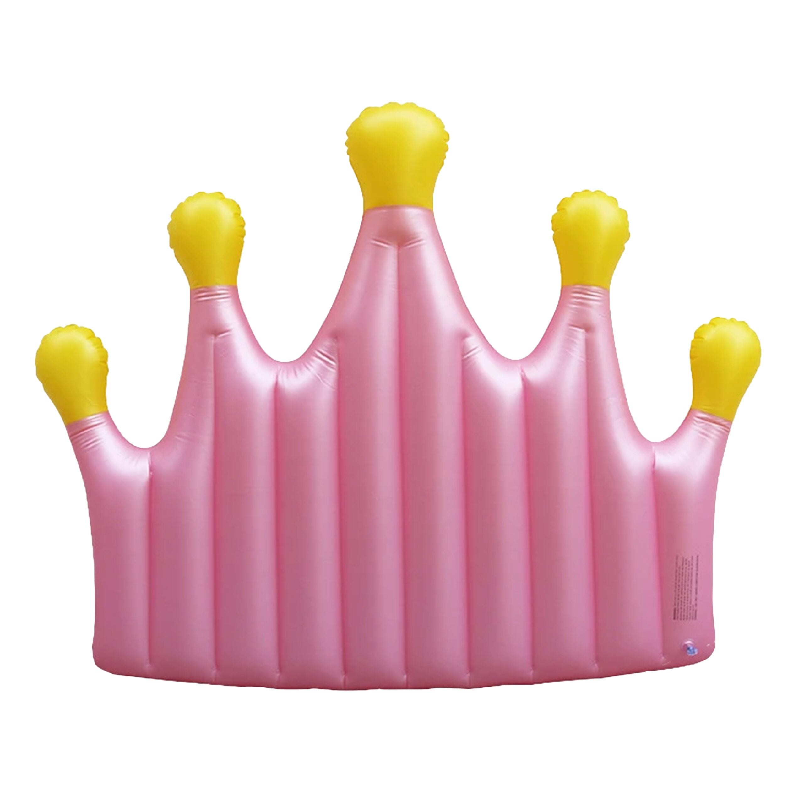 INFLATABLE MATTRESS CROWN 145x195CM FOR SWIMMING ON HOLIDAY BEACHES POOL WATER Color pink
