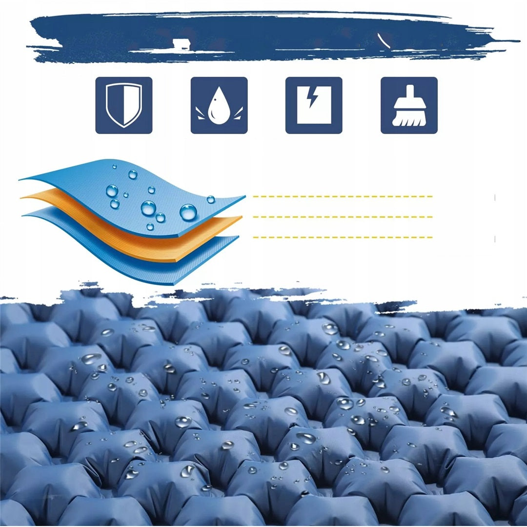 INFLATABLE MATTRESS FOR 2 PEOPLE TREKKING MAT FOR CAMPING 200*125CM Manufacturer code 6949597319345