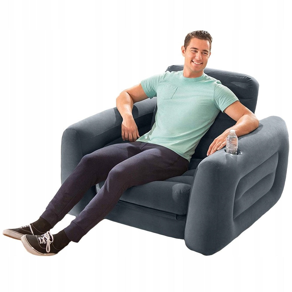 INFLATABLE MATTRESS FOR SLEEPING ARMCHAIR SOFA BED SINGLE BED Packaging status original