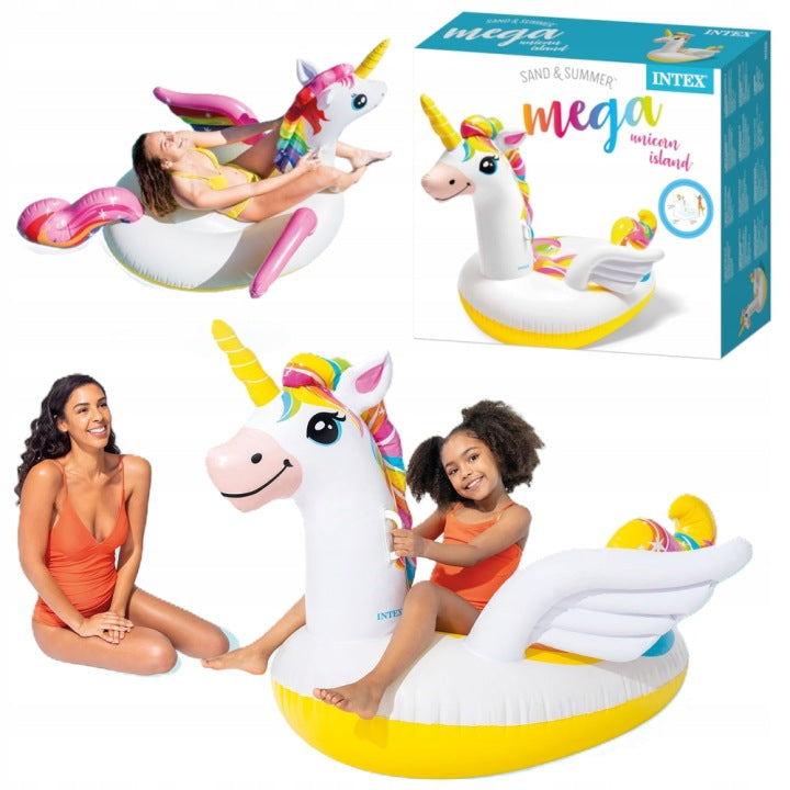 INFLATABLE MATTRESS FOR WATER XXL UNICORN ARMCHAIR 200x140 cm INTEX 57561 Brand Intex