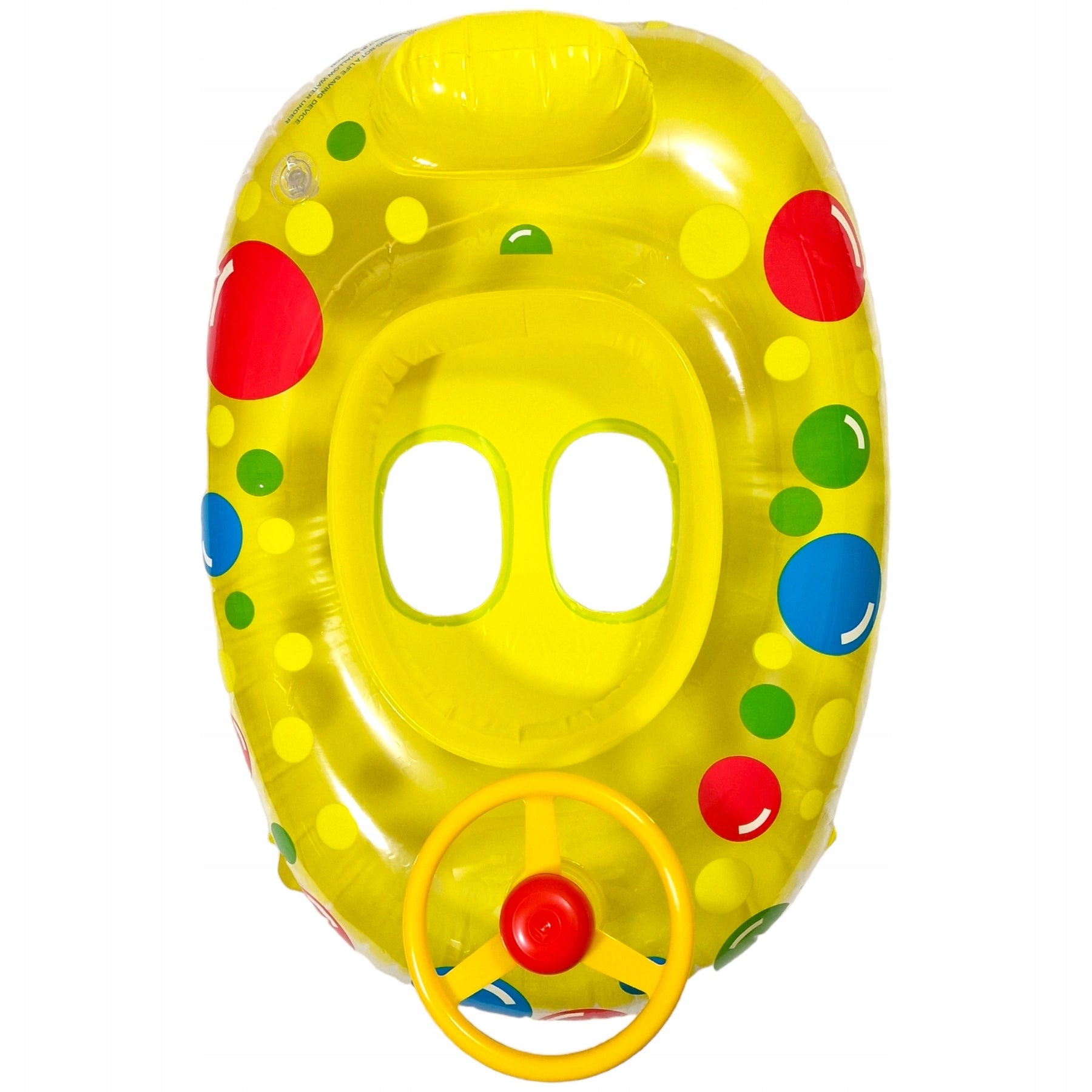 INFLATABLE PONTOON FOR CHILDREN AUTO HORN STEERING WHEEL VEHICLE BOAT SEAT Additional features seat backrest handles for holding