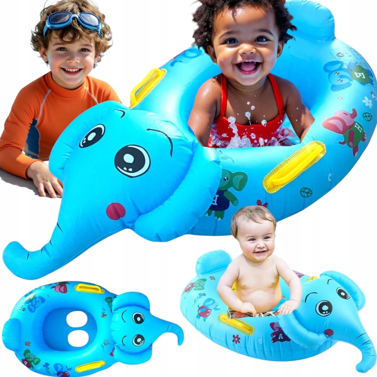 INFLATABLE PONTOON WITH SEAT FOR CHILDREN ELEPHANT SEAT FOR SWIMMING ELEPHANT Manufacturer code 5905398042982