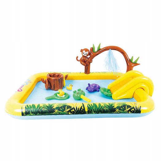 INFLATABLE POOL RECTANGULAR WATER PLAYGROUND FOR CHILDREN 214 x 167 CM Manufacturer code WODNY PLAC ZABAW DLA DZIECI BASEN DMUCHANY