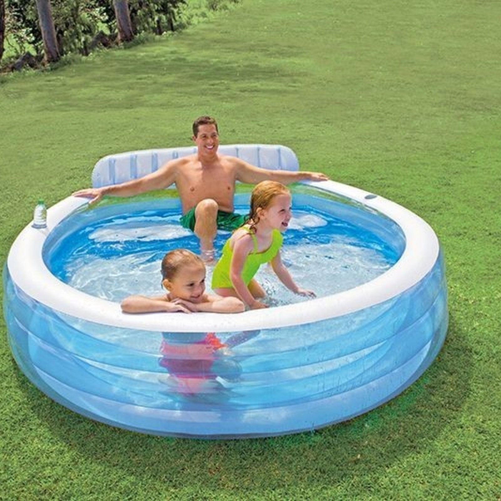 INFLATABLE POOL WITH SOFA SEAT AND HEADREST FOR MANY PEOPLE FOR GARDEN Manufacturer code 6YETDHY