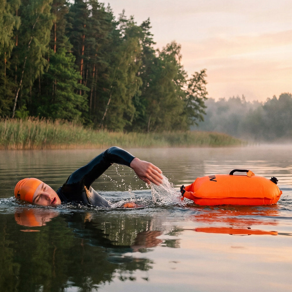 INFLATABLE RESCUE SAFETY BUOY FOR SWIMMING NILS CAMP CAPACITY 28 L Brand Nils Camp