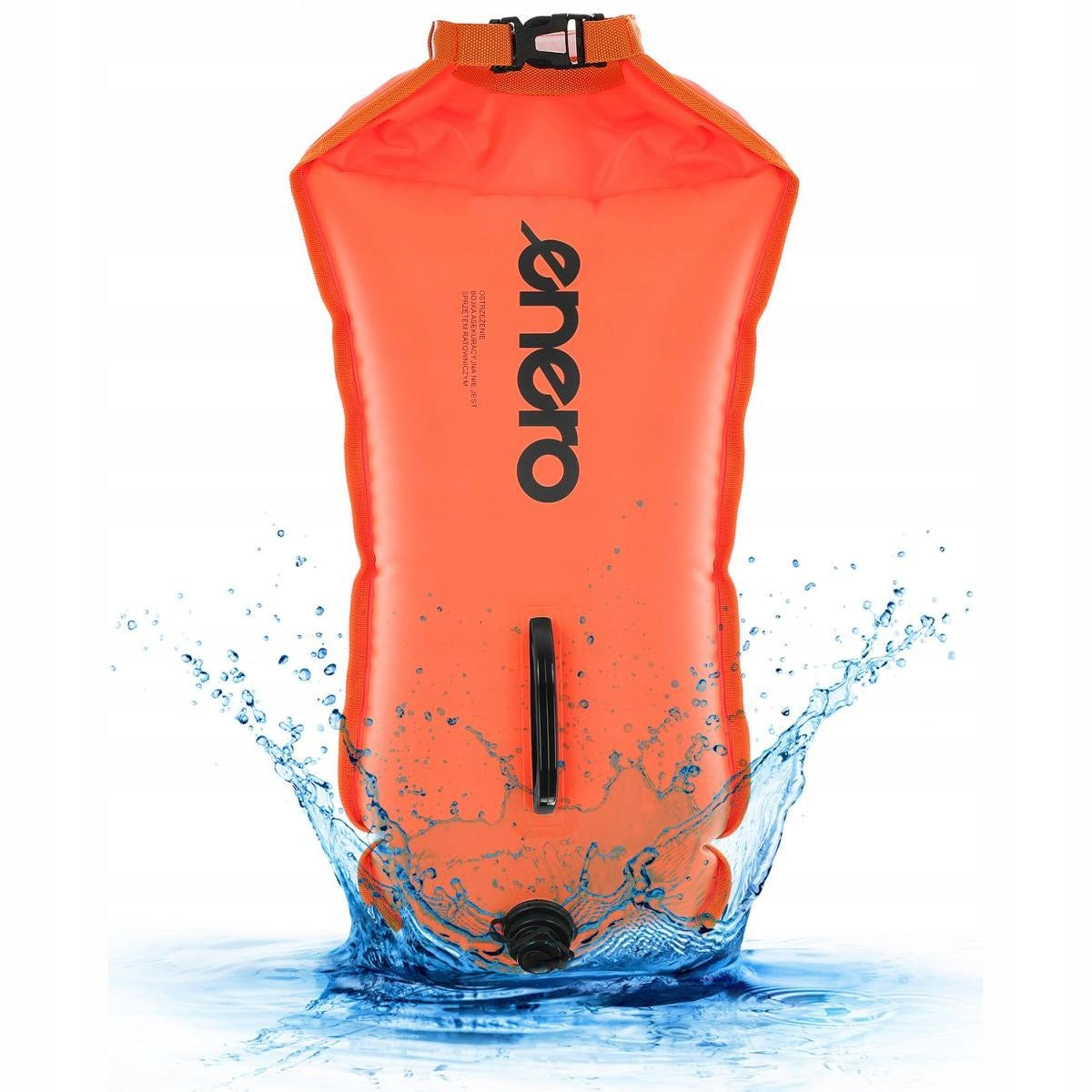 INFLATABLE SAFETY BUOY DRY POCKET 2IN1 ENERO 72X36CM Length 72 cm