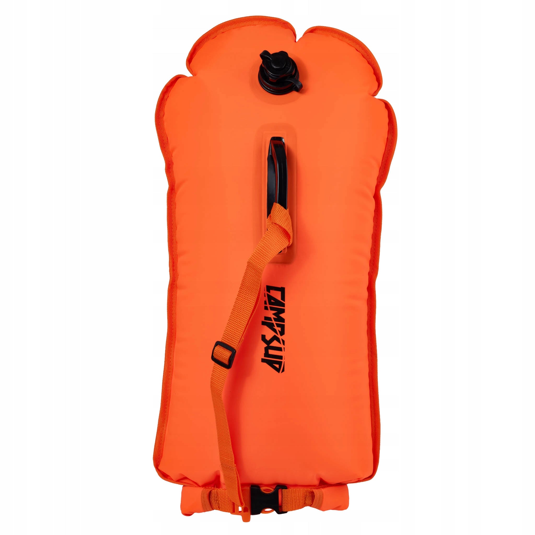 INFLATABLE SAFETY BUOY FOR SWIMMING WITH STRAP 2IN1 DRY POCKET CAMPSUP Model BOJKA DMUCHANA SUCHA KIESZEŃ CAMPSUP