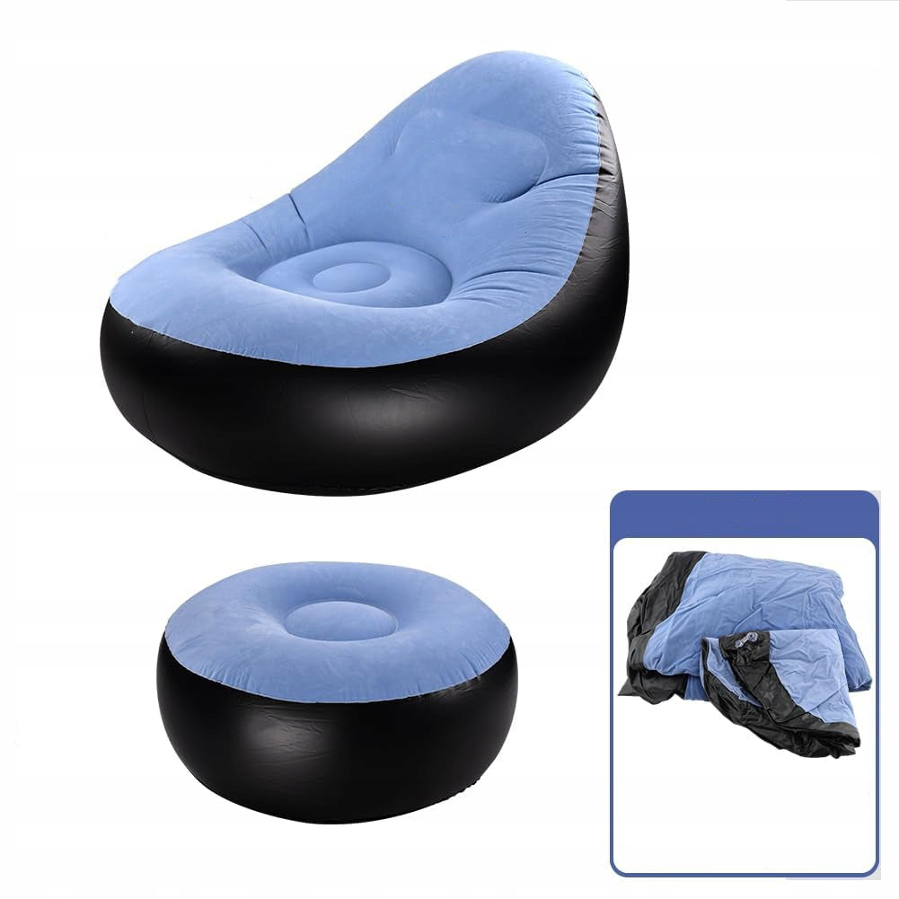 INFLATABLE SOFA CAMPING PORTABLE INFLATABLE CHAIR AND BEACH FOOTREST Brand no brand