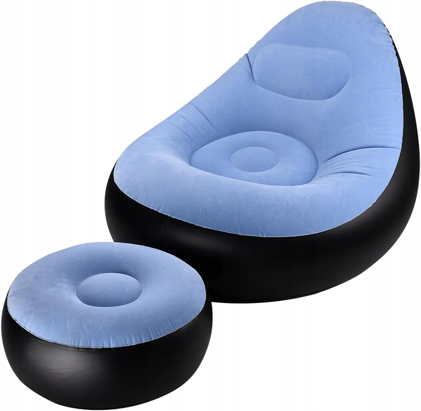 INFLATABLE SOFA CAMPING PORTABLE INFLATABLE CHAIR AND BEACH FOOTREST Manufacturer code Nadmuchiwana Sofa