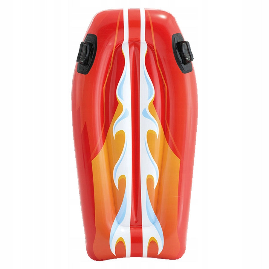 INFLATABLE SWIMMING BOARD FOR KIDS WITH POOL HOLDERS BEACH RED Brand Intex