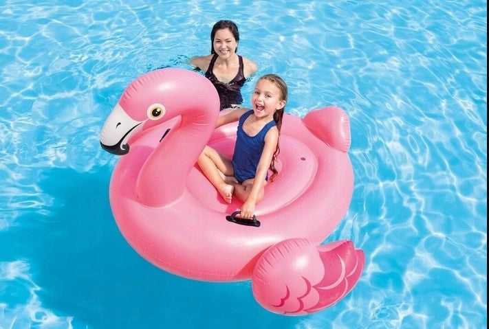 INFLATABLE SWIMMING MATTRESS XXL FLAMINGO LARGE PONTOON FOR SWIMMING POOL TO SEA Kid's age 3＋ years