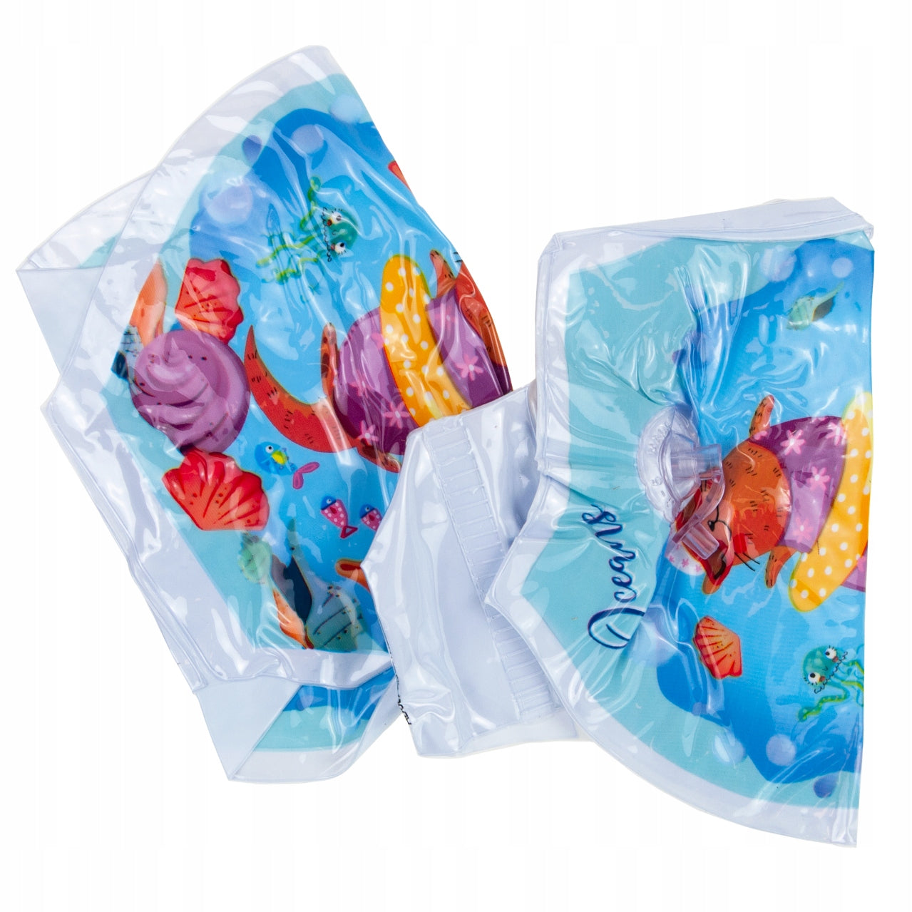 INFLATABLE SWIMMING TRUNKS SLEEVES FOR CHILDREN BLUE 2 COMPARTMENTS FOR SWIMMING POOL BEACH Packaging status original