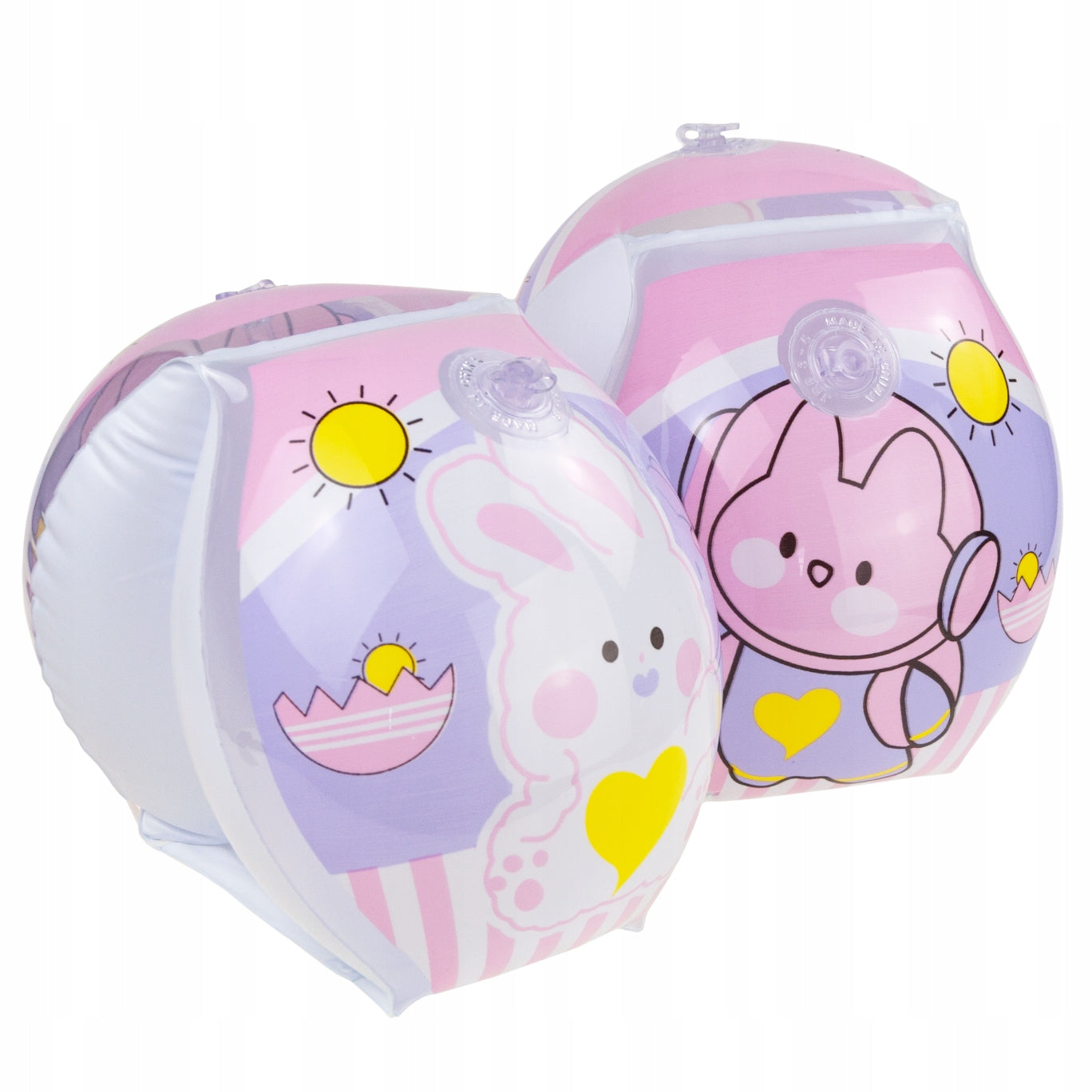 INFLATABLE SWIMMING TRUNKS SLEEVES FOR CHILDREN PINK 2 COMPARTMENTS FOR SWIMMING POOL BEACH Packaging status original