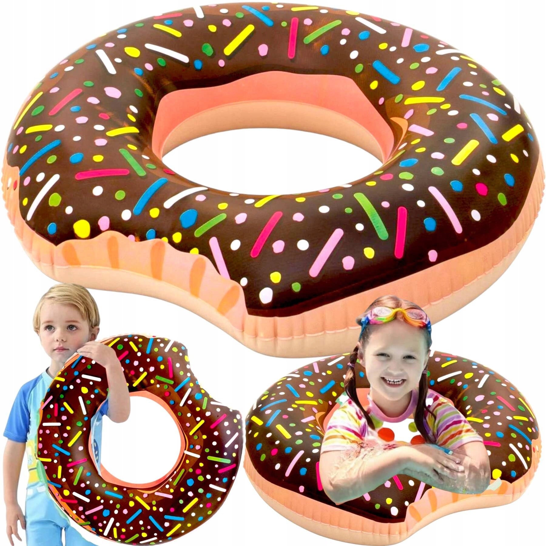 INFLATABLE SWIMMING WHEEL DONUT COLORFUL DONAT MATTRESS FOR KIDS Manufacturer code 5907419709713