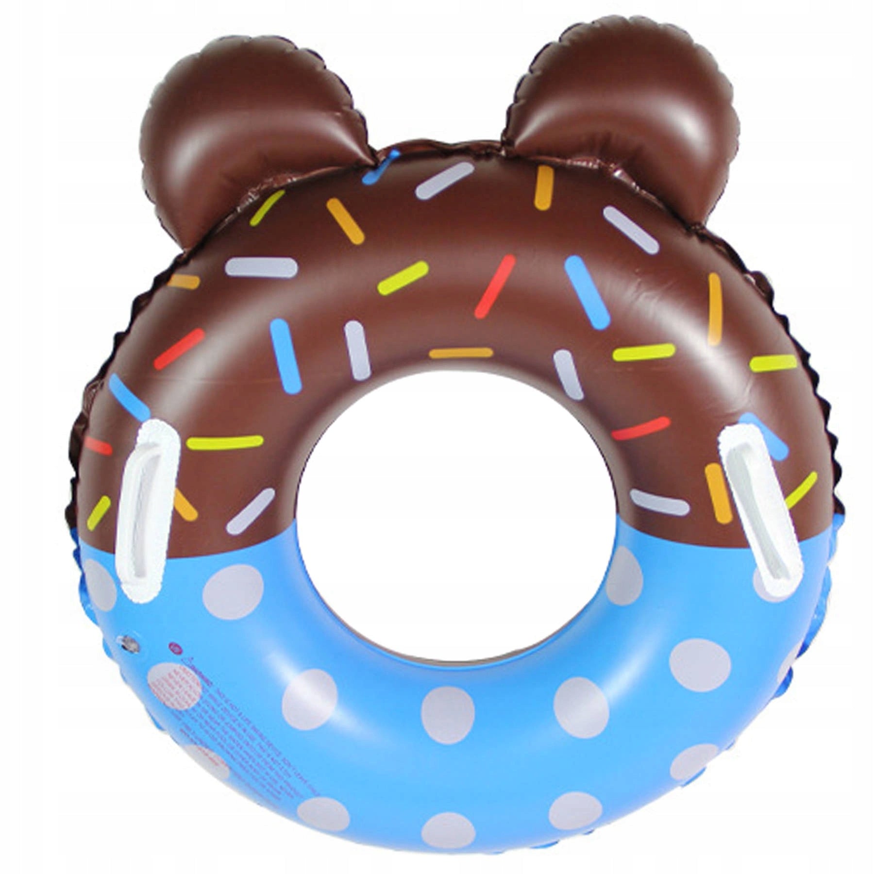 INFLATABLE SWIMMING WHEEL FOR CHILDREN COLORFUL DONUT WITH HANDLES 60cm Manufacturer code 5905398043392