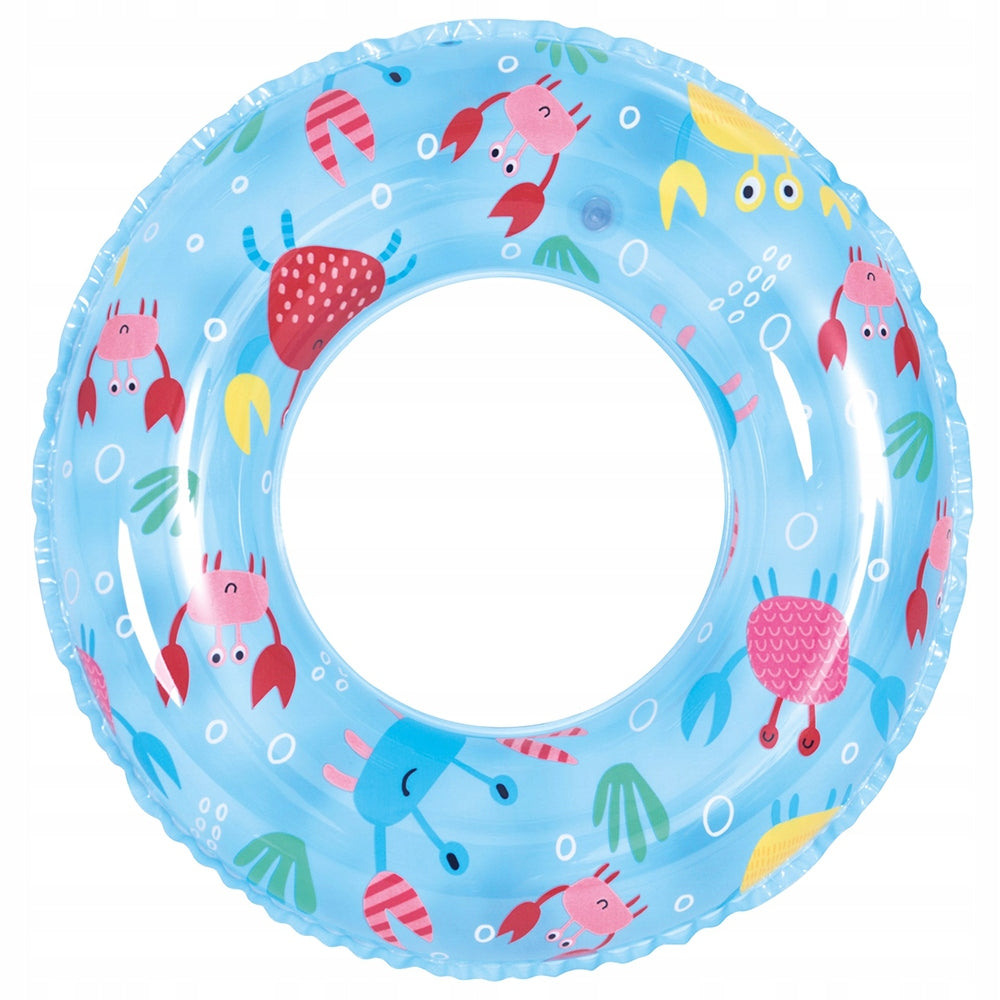 INFLATABLE SWIMMING WHEEL FOR CHILDREN FOR SWIMMING POOL BEACH 60 CM BLUE