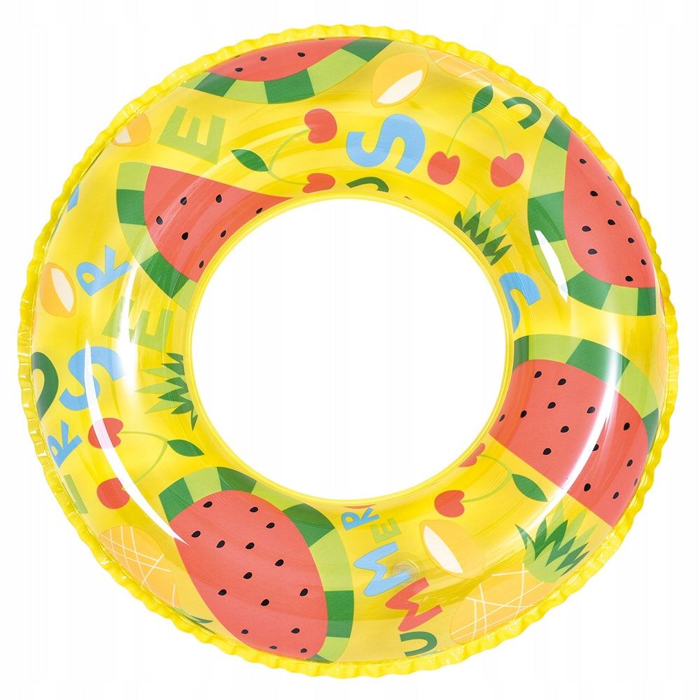 INFLATABLE SWIMMING WHEEL FOR CHILDREN FOR SWIMMING POOL BEACH 60 CM YELLOW