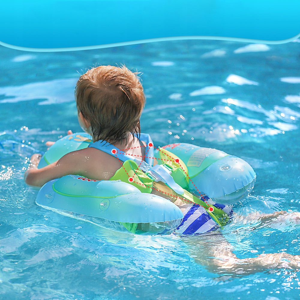 INFLATABLE SWIMMING WHEEL PONTOON FOR KIDS WITH BASEBALL CAP AND XL PUMP Product width 52 cm