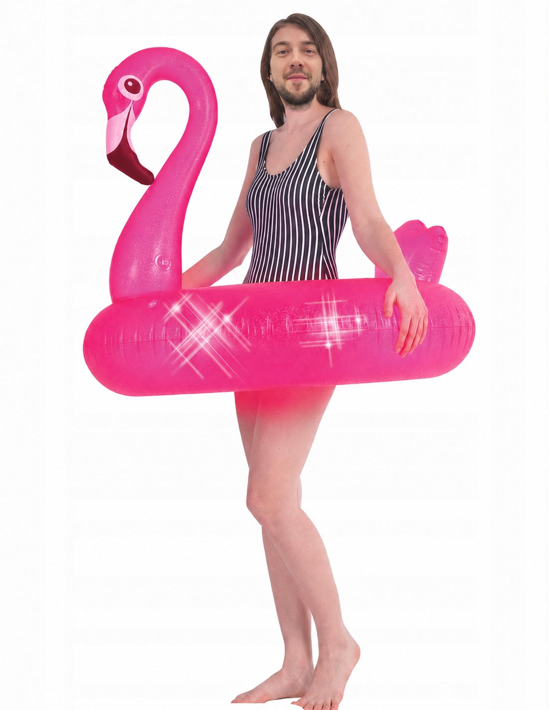 INFLATABLE SWIMMING WHEEL ROUND MATTRESS FOR FLAMINGO POOL SUNCLUB 106 CM Brand SunClub
