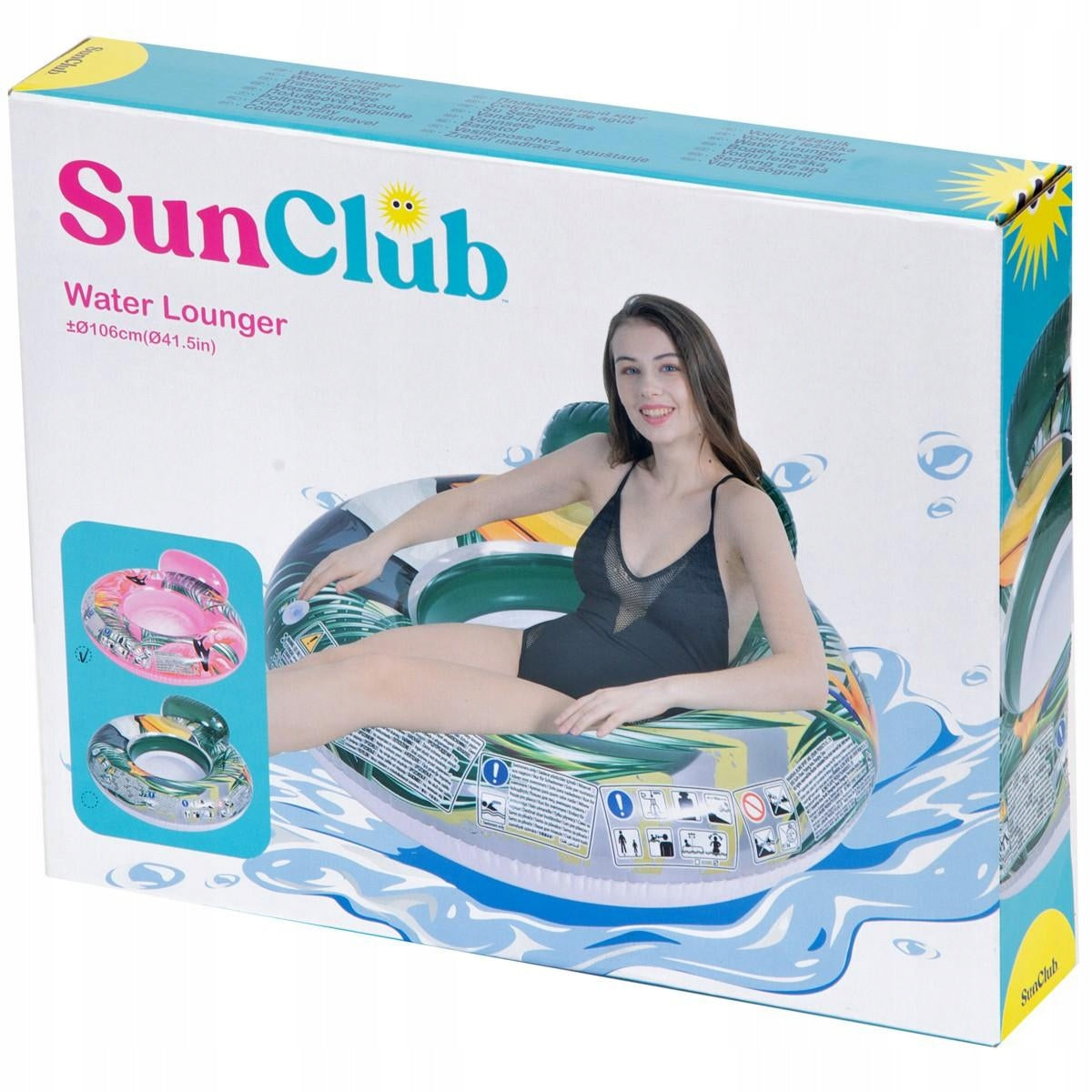 INFLATABLE SWIMMING WHEEL SUN LOUNGER WATER CHAIR 106cm SUN CLUB 35005 Gender not applicable