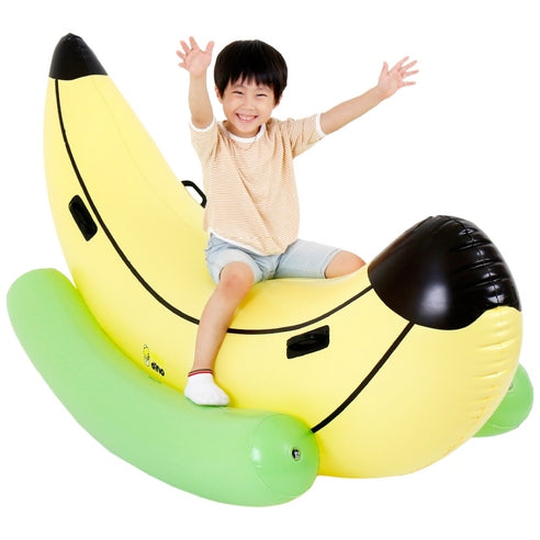 INFLATABLE SWING ROCKER BANANA 200 cm for Children for Home and Garden Rubber