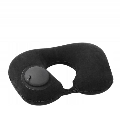 INFLATABLE TRAVEL PILLOW 40x28cm BLACK