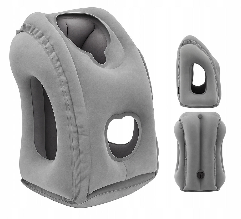INFLATABLE TRAVEL PILLOW FOR CAR TRAIN PLANE COMFORTABLE NON-SLIP Manufacturer code PODUSZKA003